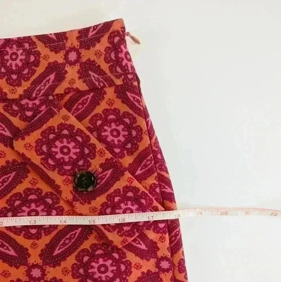Ann Taylor Pink and Orange Summer Skirt - Picture 5 of 8